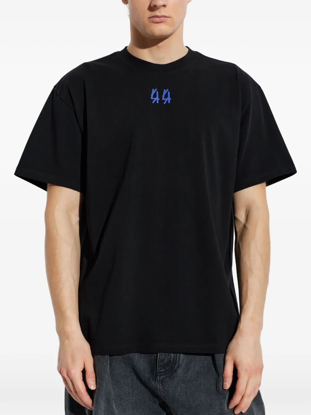  44 Label Group Print T-shirt - Black 