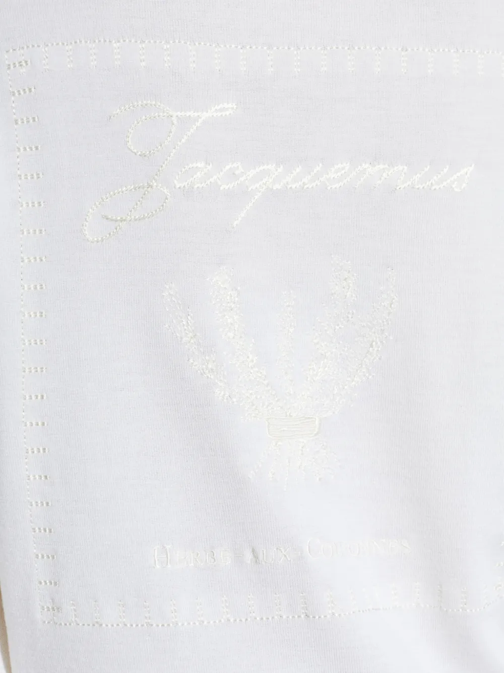 Jacquemus The Romarin gebreide top Wit