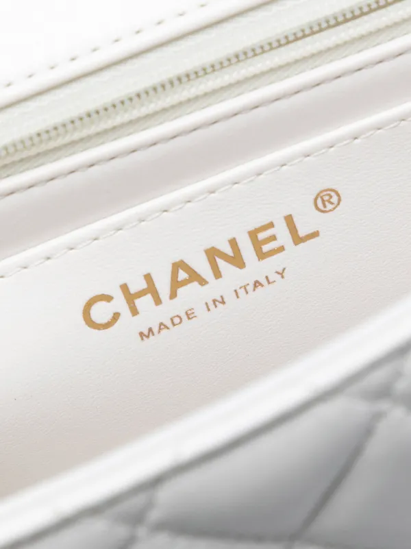 CHANEL Pre-Owned 2021-2025 ミニ マトラッセ ラムスキン ココ トップ