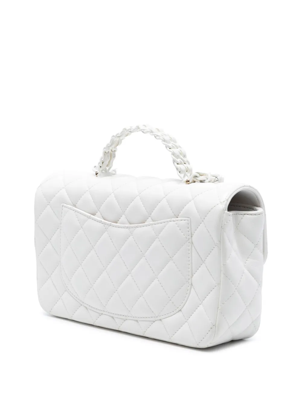 CHANEL Pre-Owned 2021-2025 ミニ マトラッセ ラムスキン ココ トップ