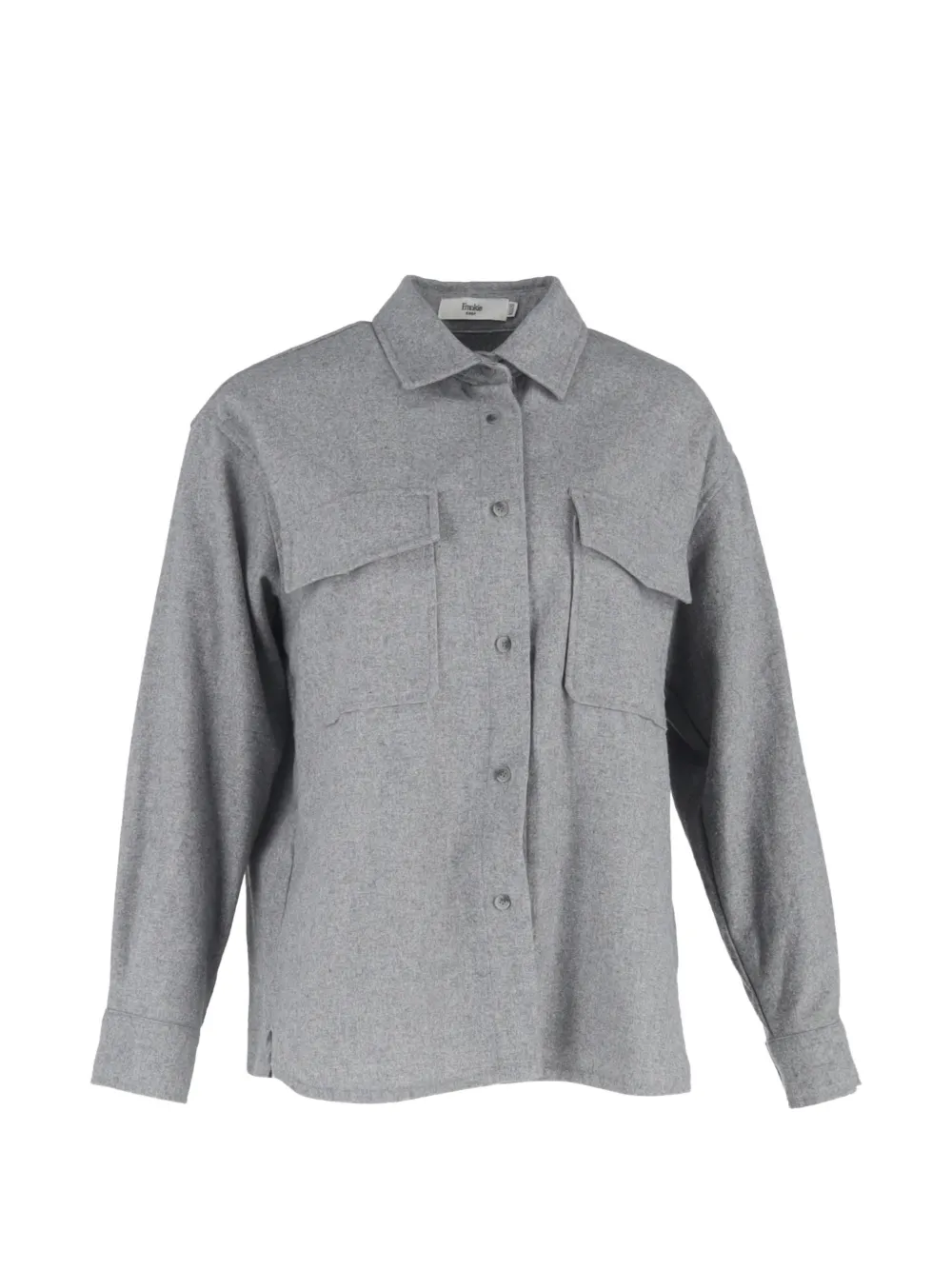 The Frankie Shop flap-pocket buttoned shirt - Grigio