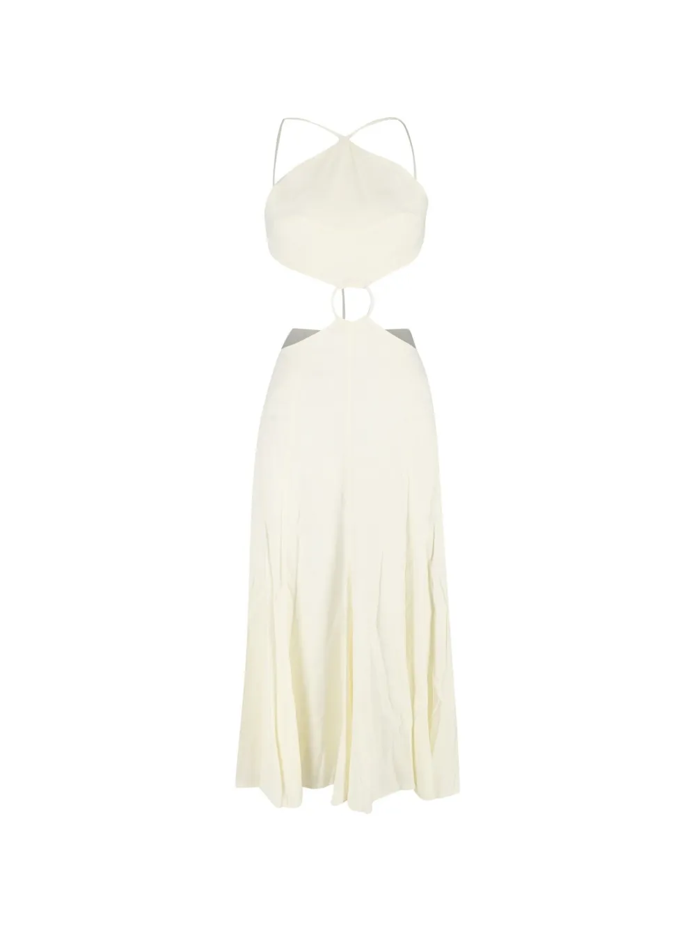 Cult Gaia cut-out halterneck dress - Bianco