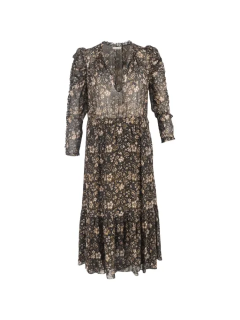 Ulla Johnson Abito midi Izar con stampa paisley