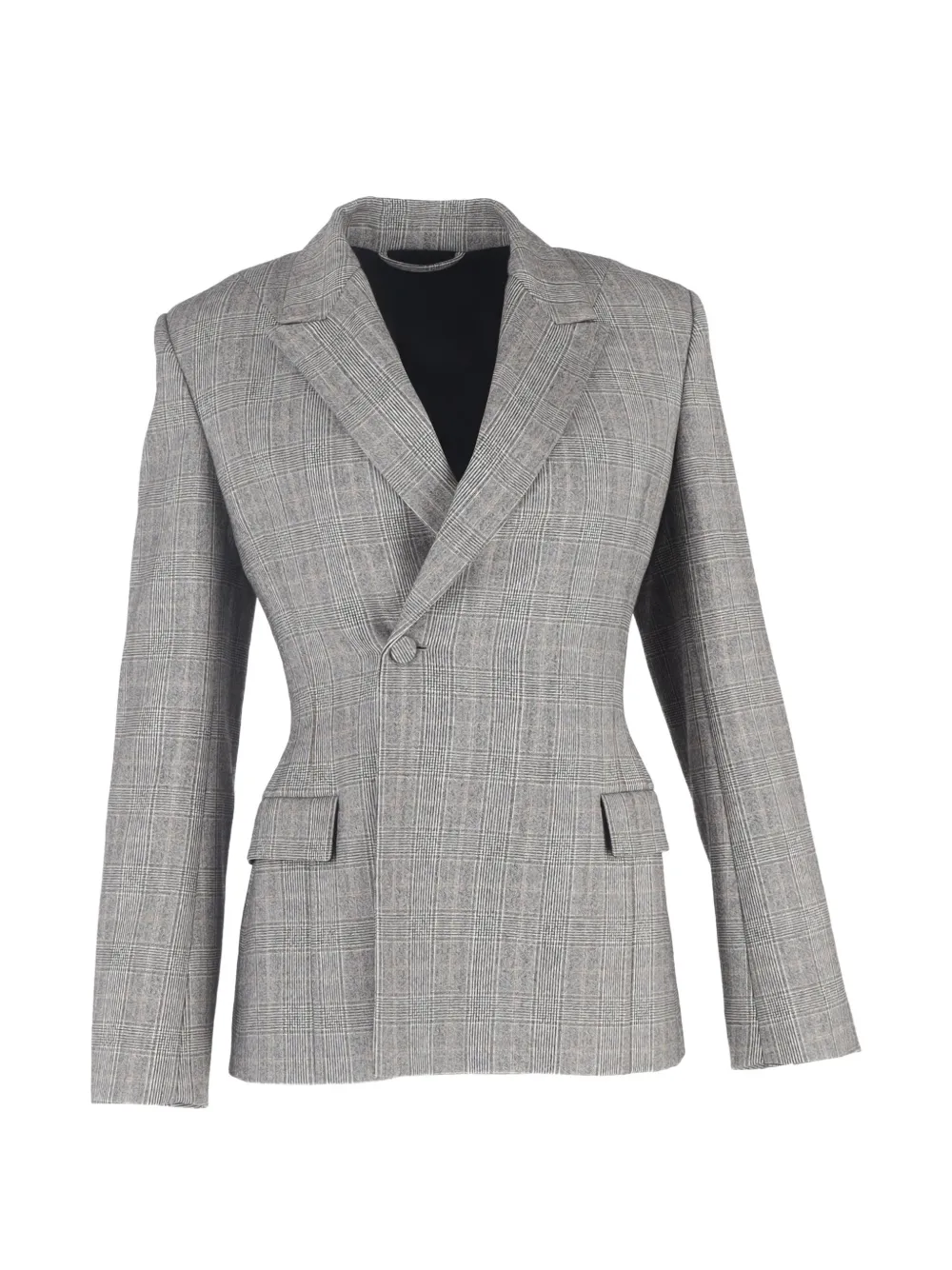 Balenciaga Pre-Owned Prince of Wales-check blazer - Grigio