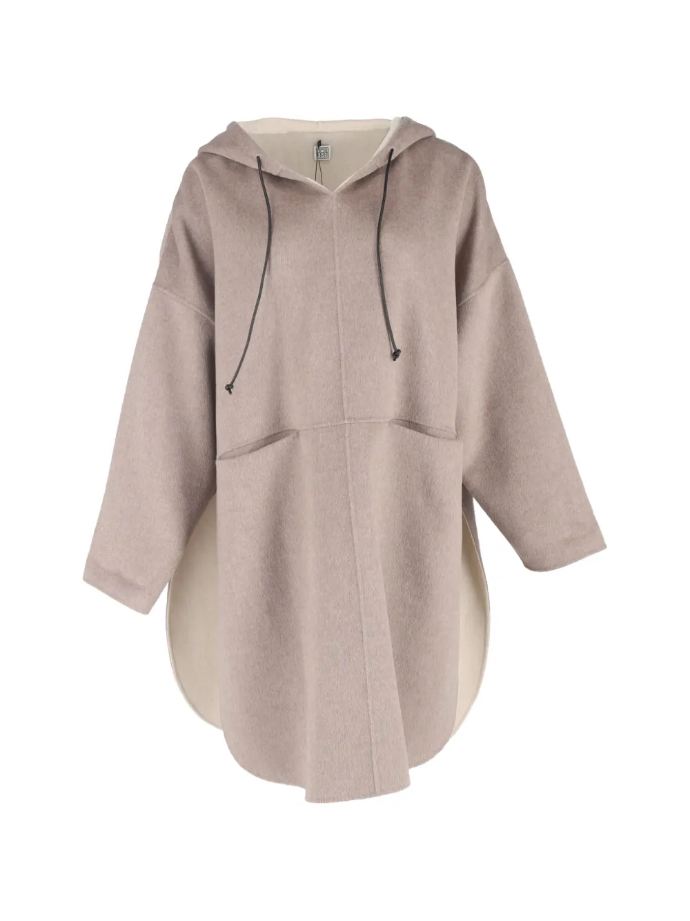 TOTEME felted hooded coat - Nude