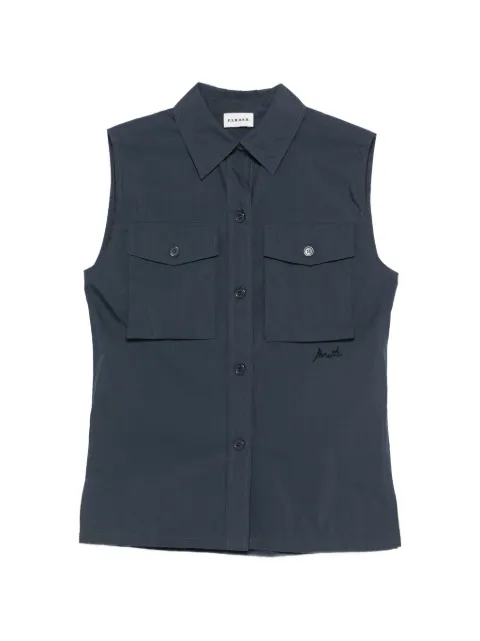 P.A.R.O.S.H. Ninja chest-pocket sleeveless shirt