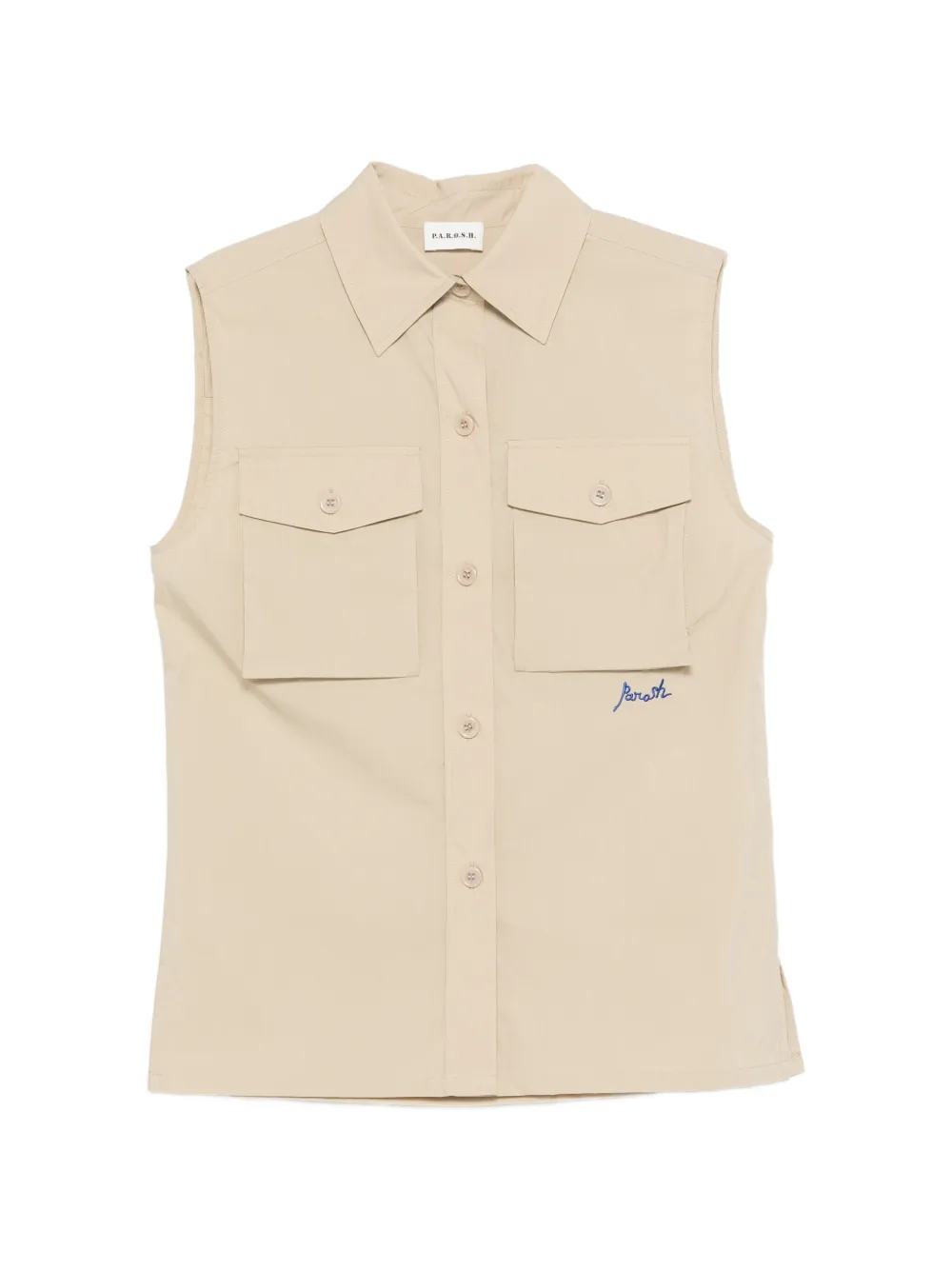 P.A.R.O.S.H. Ninja chest-pocket shirt - Toni neutri