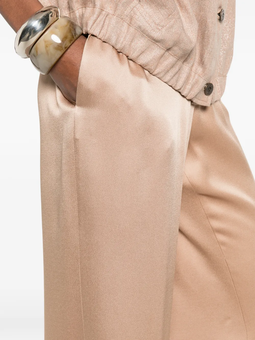 Tiete Elasticated-Waistband Palazzo Pants