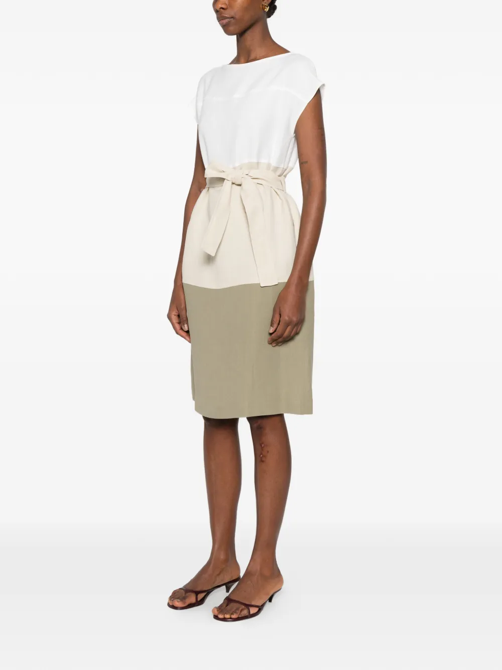  Antonelli Minerva Midi Dress - Neutrals 