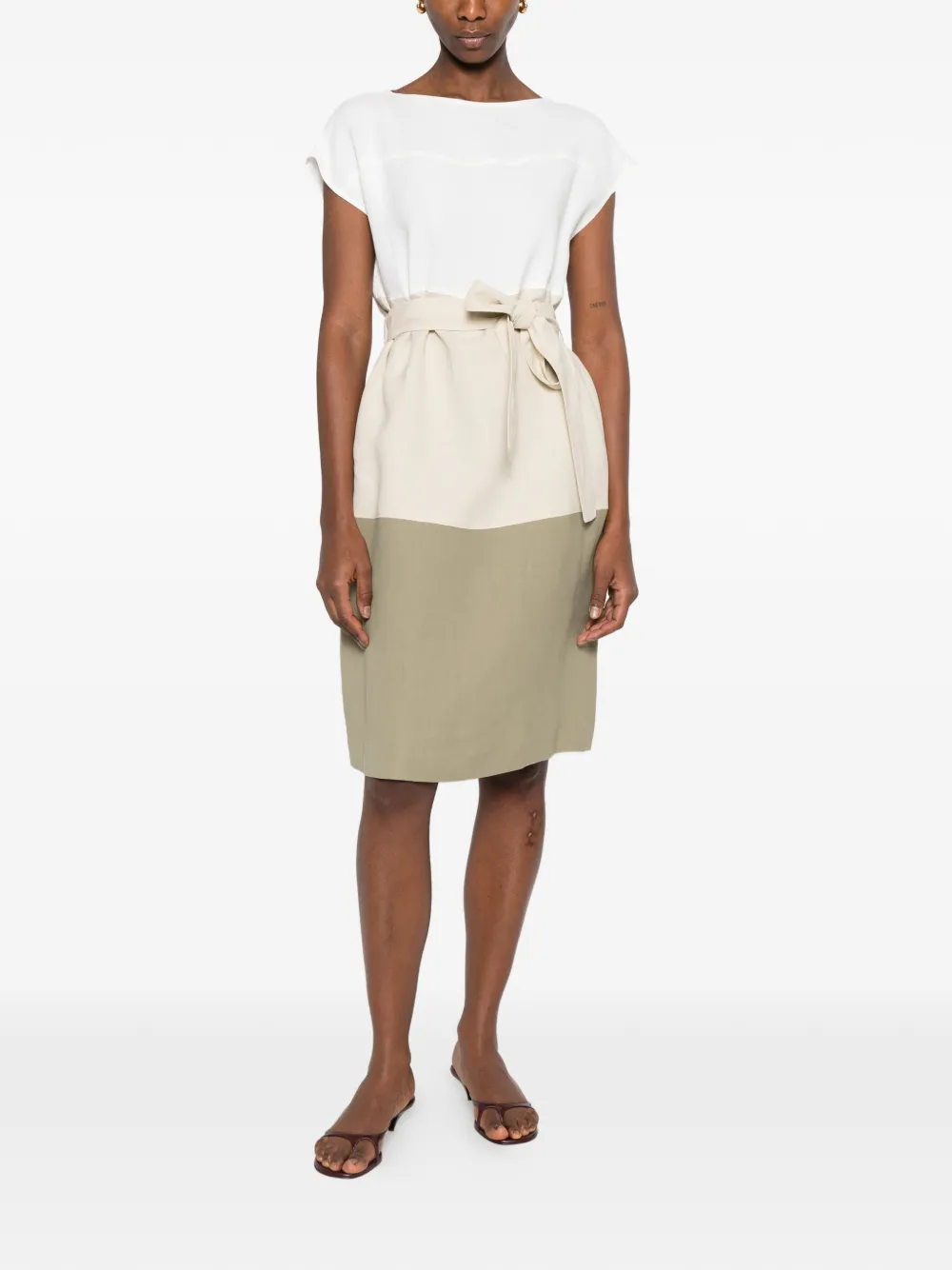  Antonelli Minerva Midi Dress - Neutrals 
