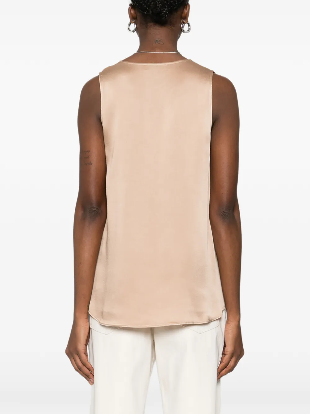 Antonelli Angelica blouse met V-hals Beige