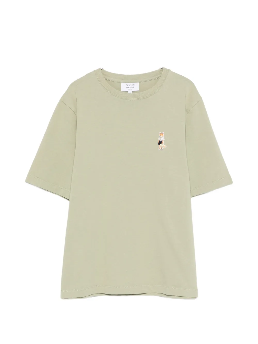 Maison Kitsuné chest-patch T-shirt - Verde