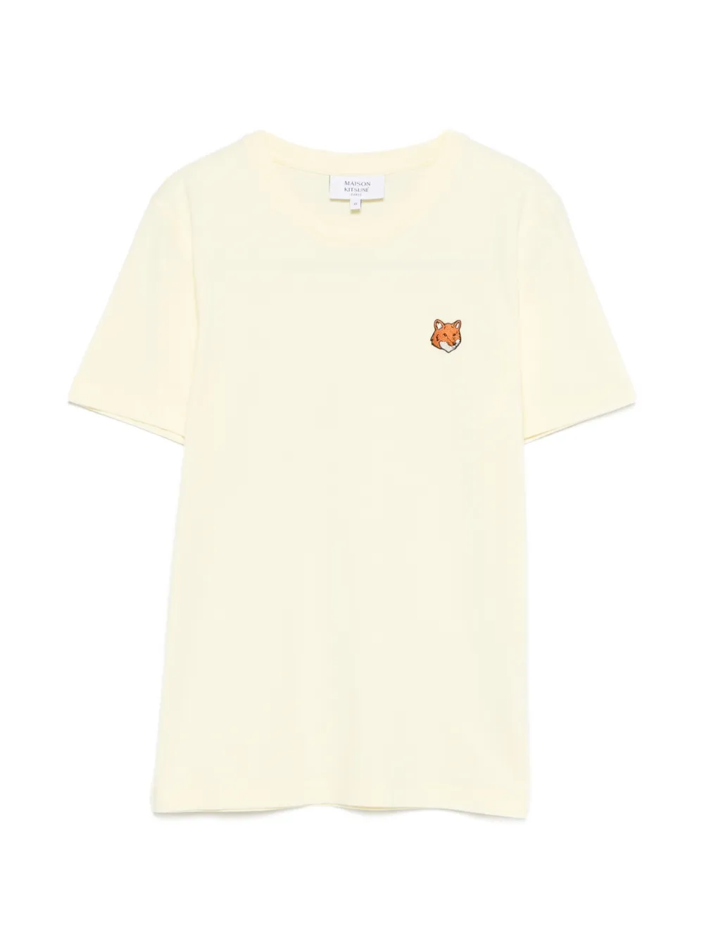 Maison Kitsuné fox-motif T-shirt - Giallo