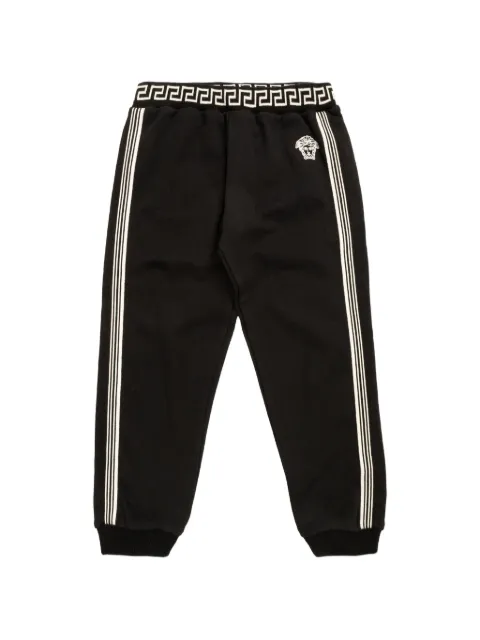 Versace Kids medusa stripe track pants