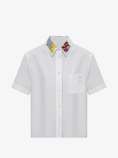 Marni poplin cropped shirt with Melodia collar