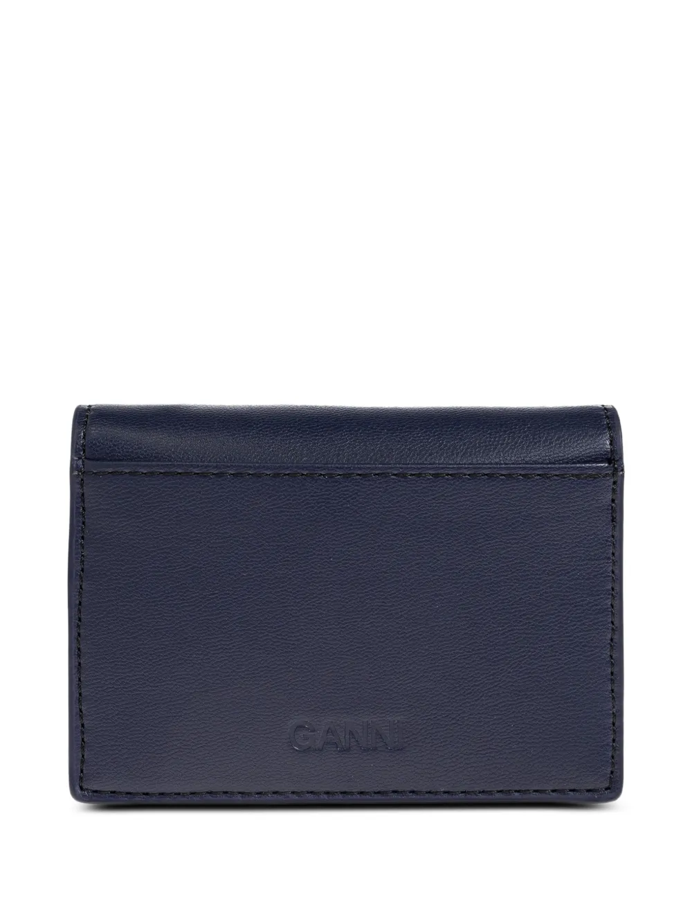  Ganni Teddy Appliqué-logo Wallet - Blue 