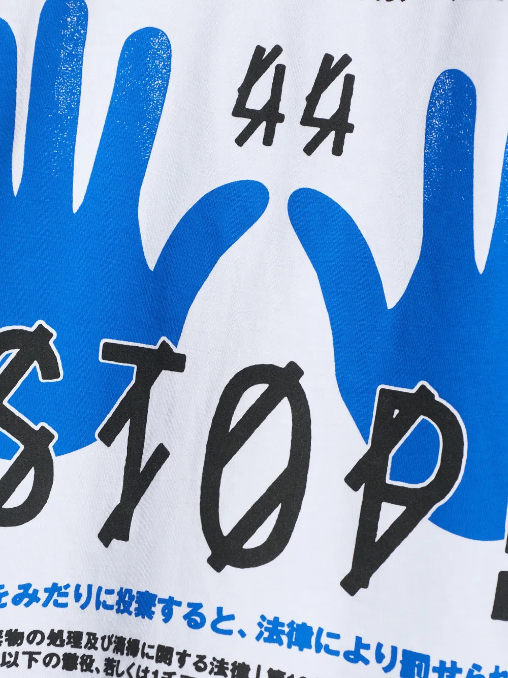 44 LABEL GROUP bedrukt T-shirt Wit