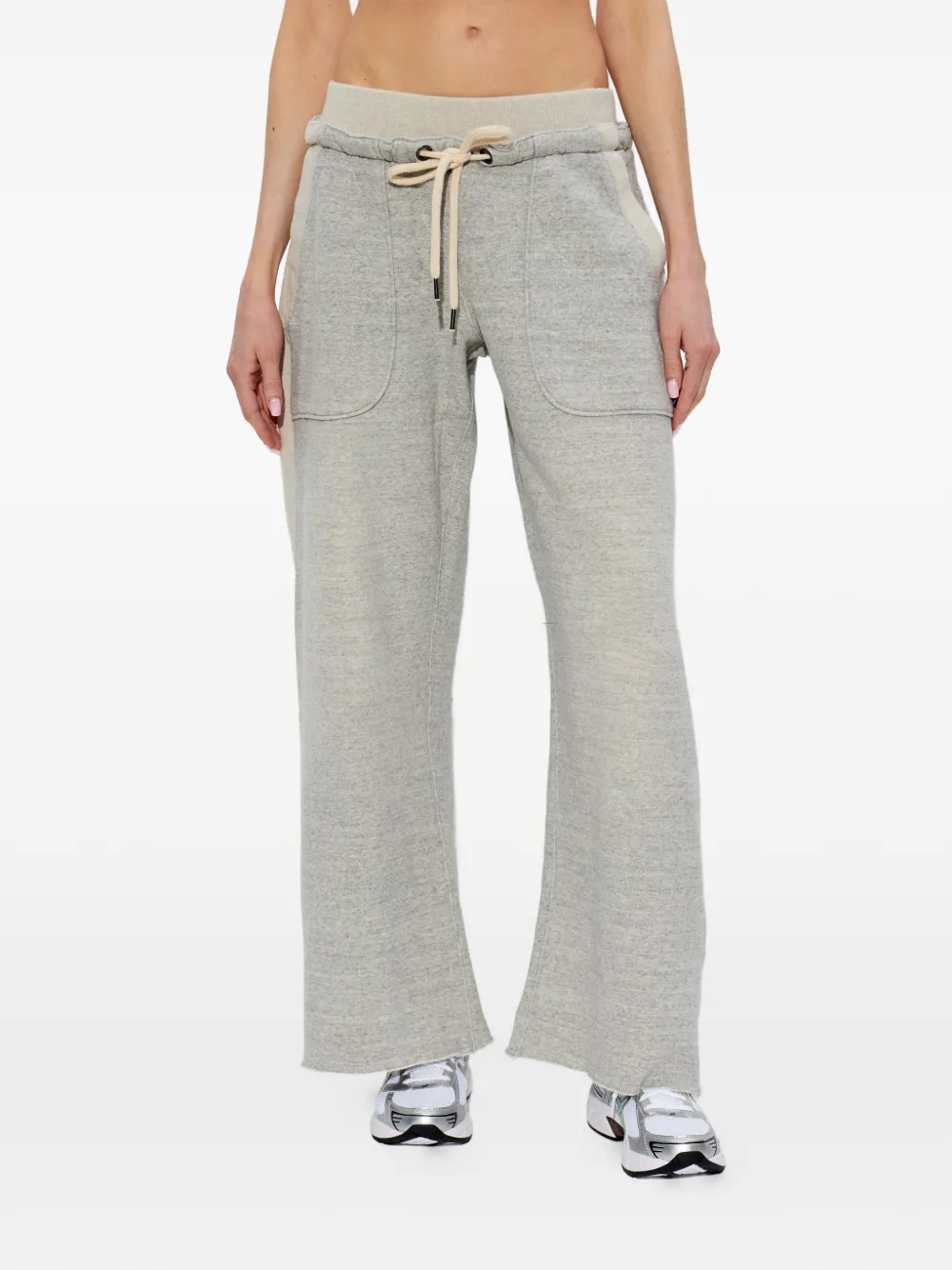  R13 Drawstring Panel Track Pants - Grey 