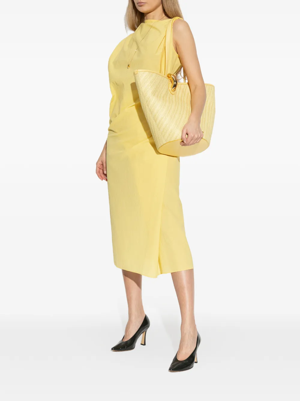  Jacquemus Yellow Sleeveless Dress 