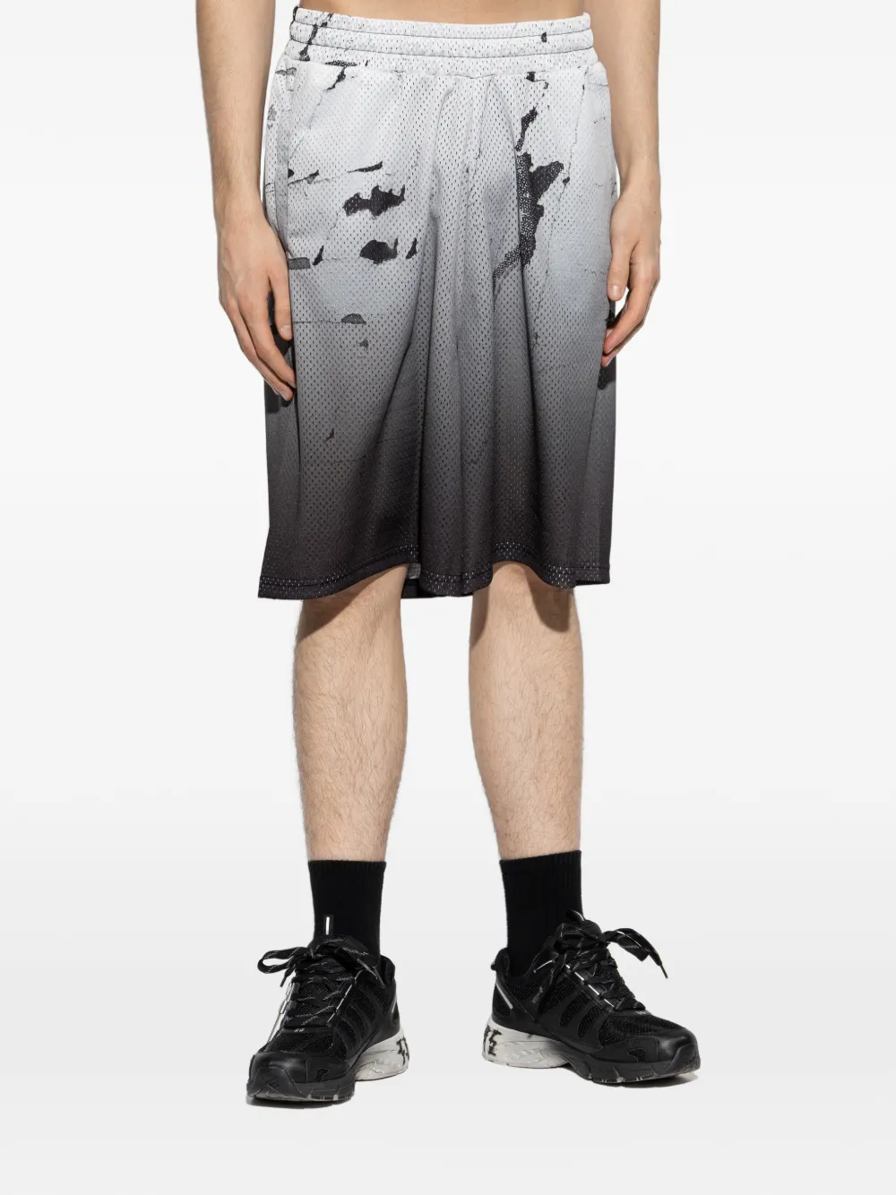  44 Label Group Gradient Shorts - Grey 