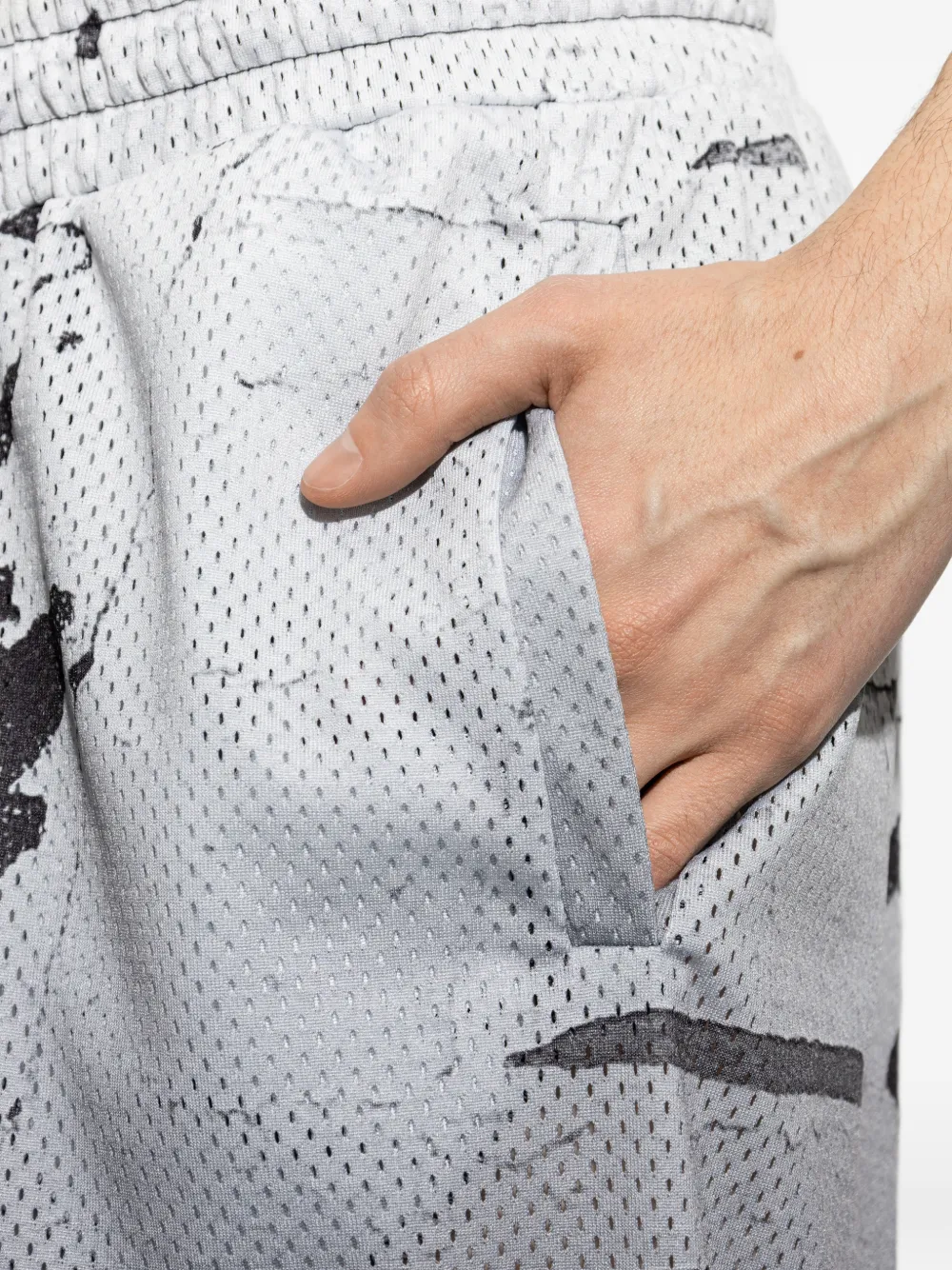 44 LABEL GROUP Shorts met kleurverloop Grijs