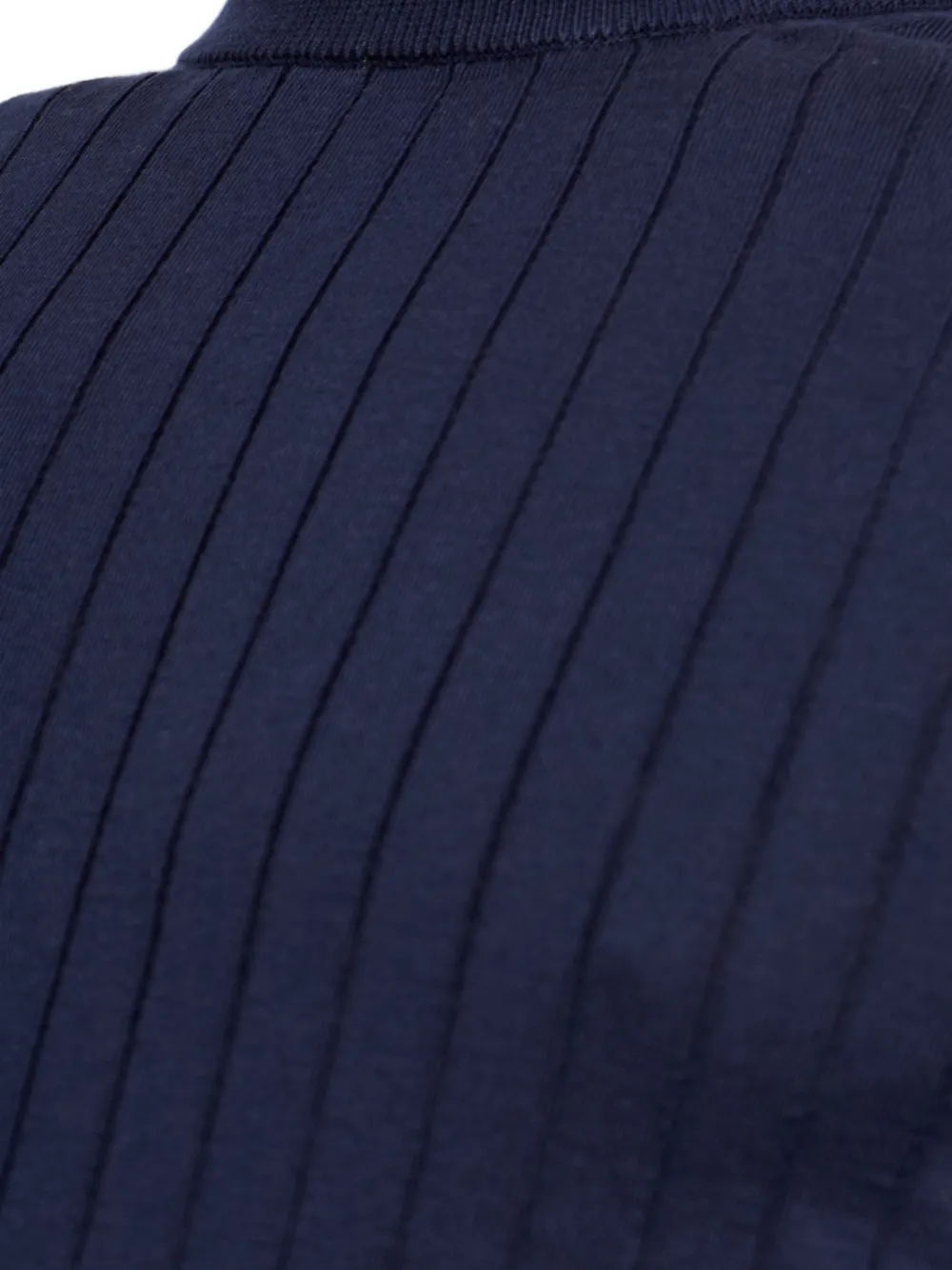 Eleventy Geribbeld T-shirt Blauw