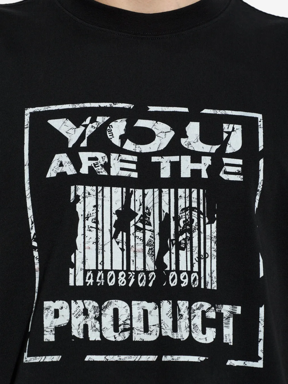 44 LABEL GROUP T-shirt met print Zwart