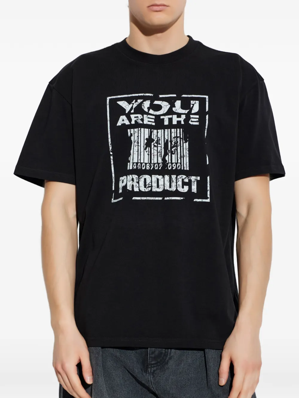 44 LABEL GROUP T-shirt met print Zwart