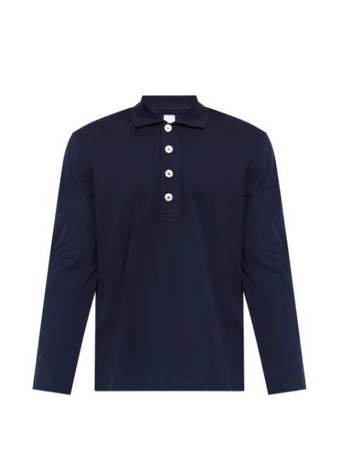 Eleventy buttoned long-sleeve polo shirt