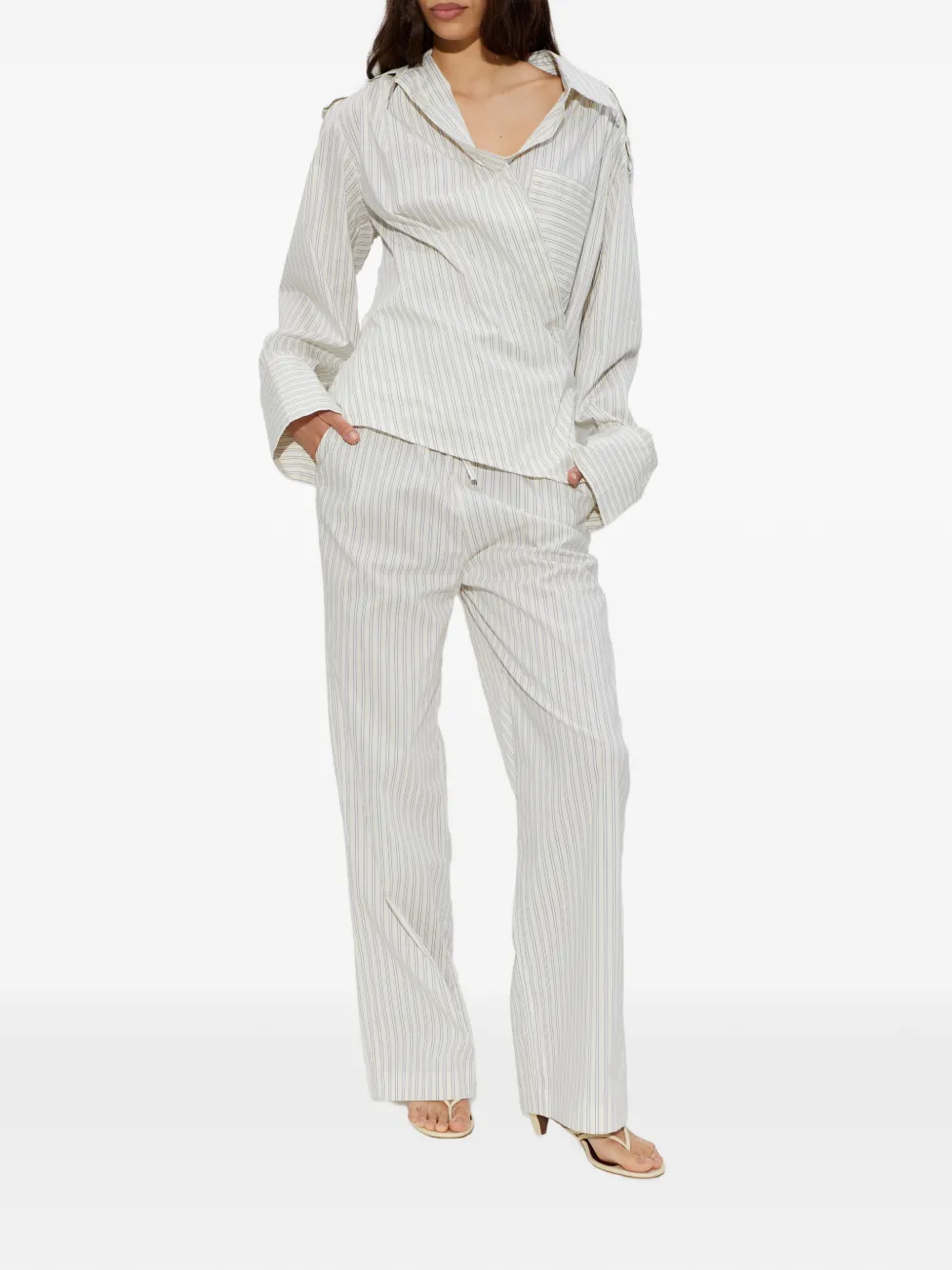 NEOUS Leren sandalen Beige