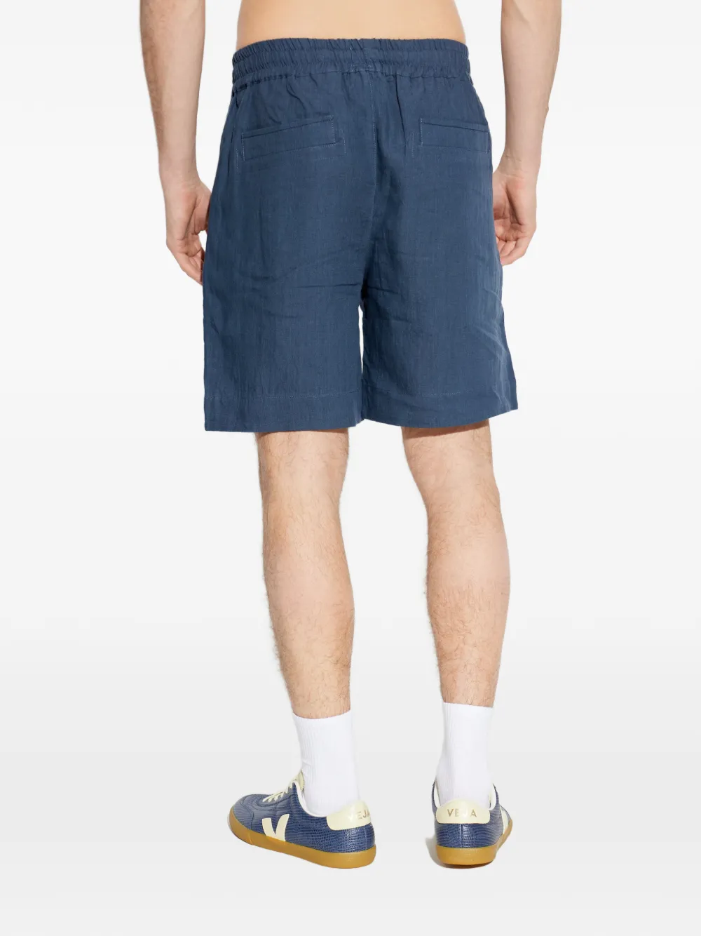 Eleventy Bermuda shorts met trekkoord Blauw