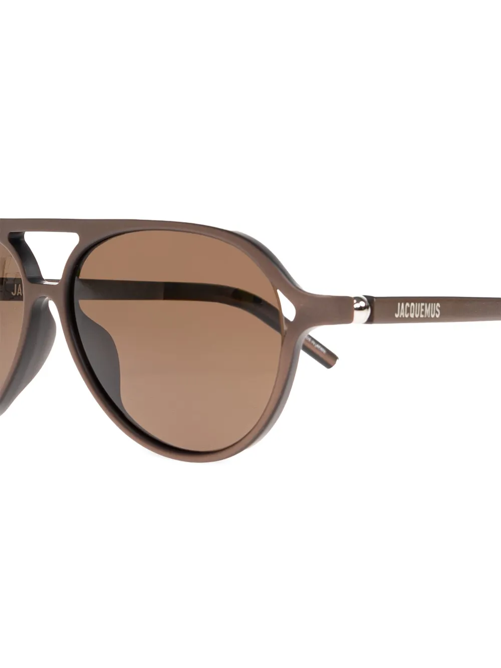  Jacquemus Pilot-frame Sunglasses - Brown 