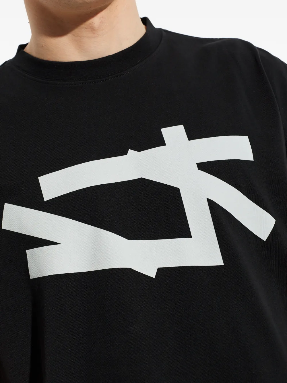 44 LABEL GROUP T-shirt met grafische print Zwart