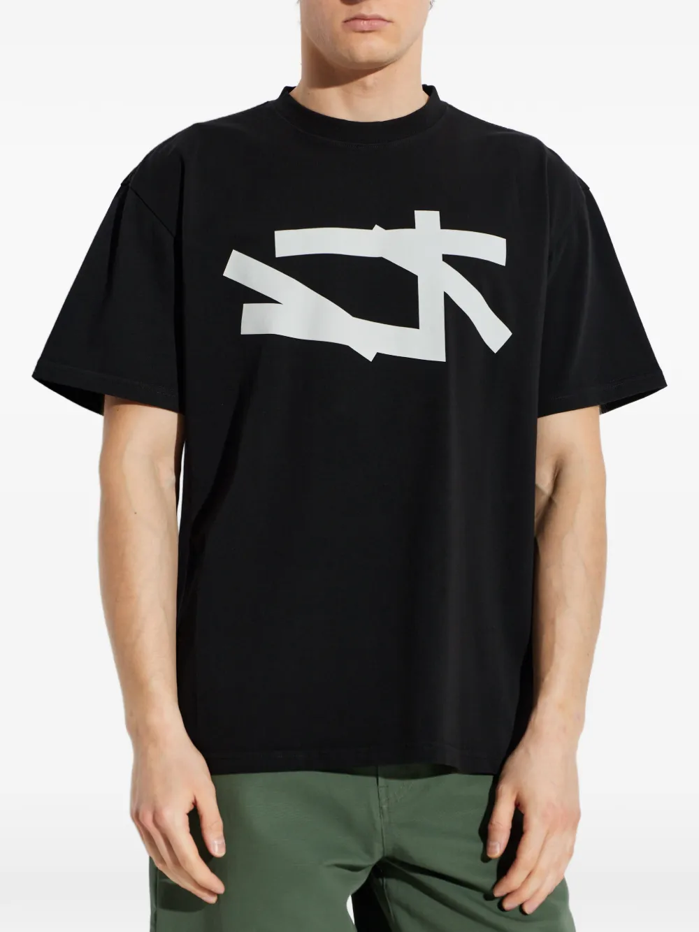 44 LABEL GROUP T-shirt met grafische print Zwart