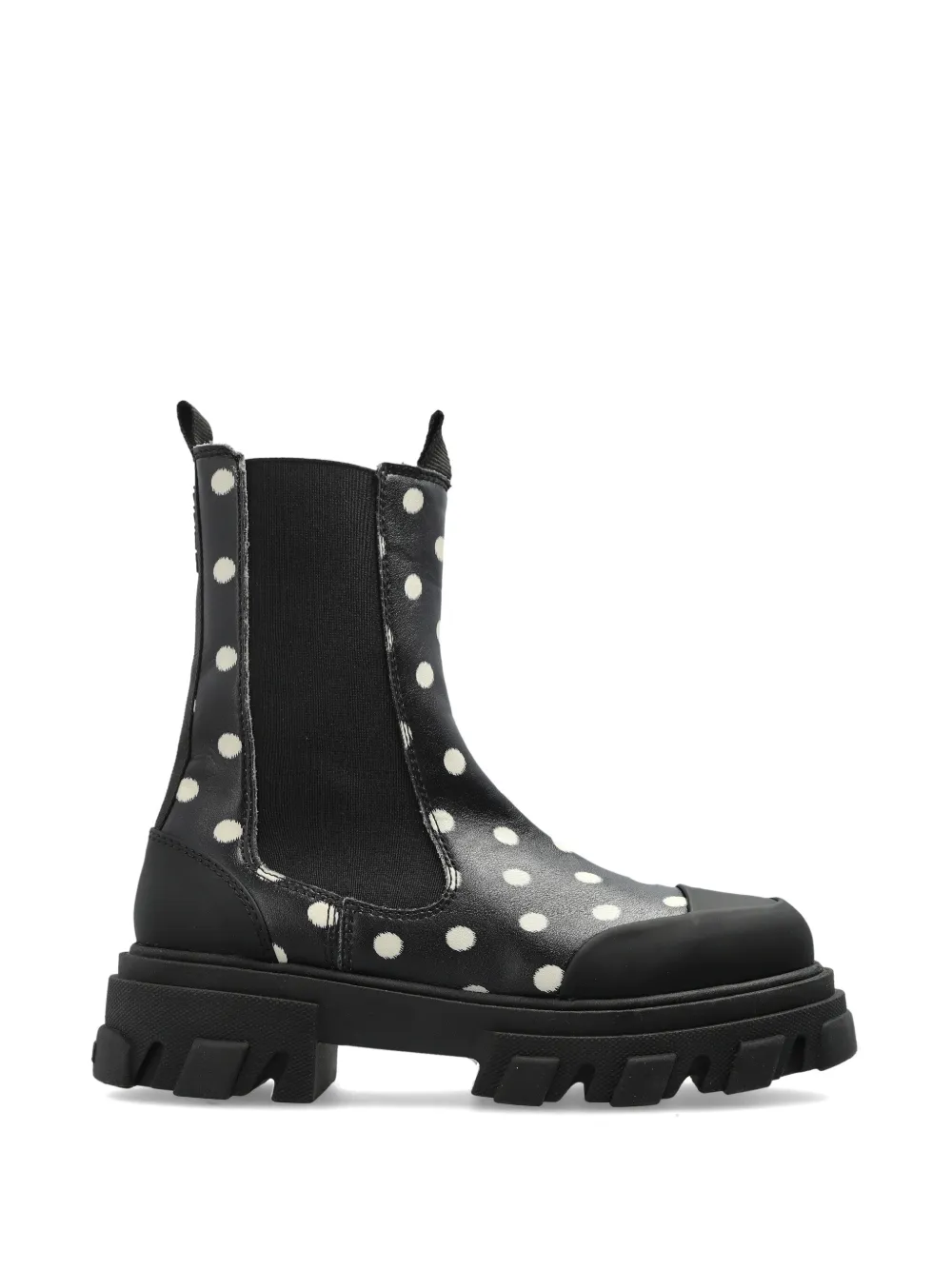 GANNI polka-dot boots - Nero