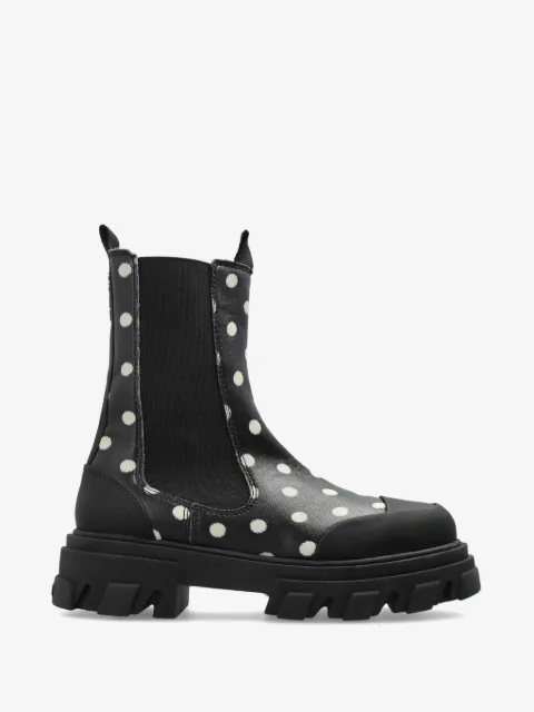 GANNI bottines à pois