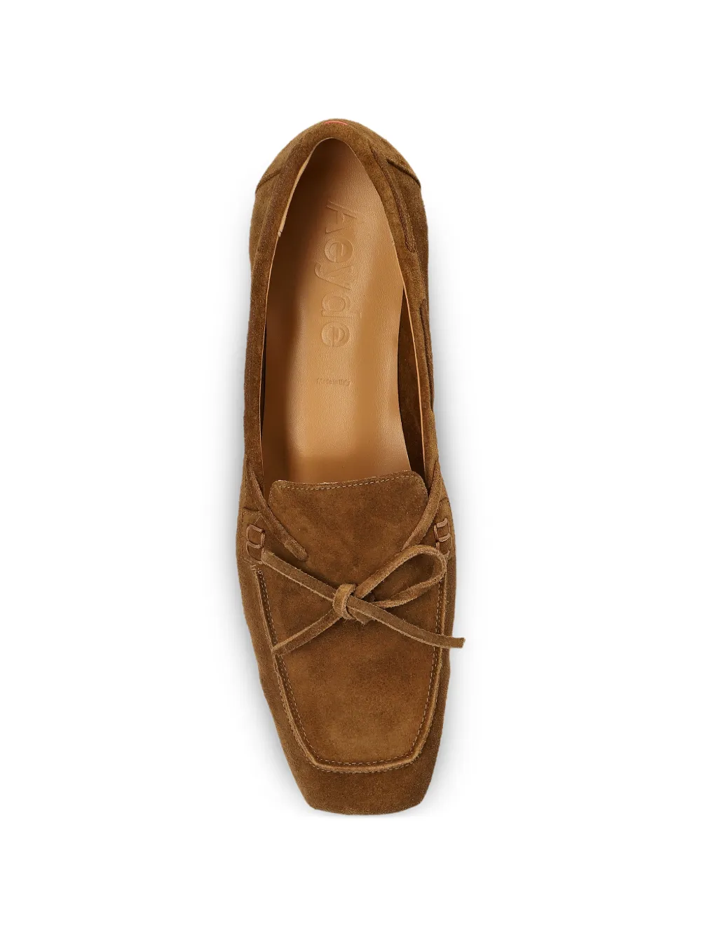 Bow-Detail Suede Loafers