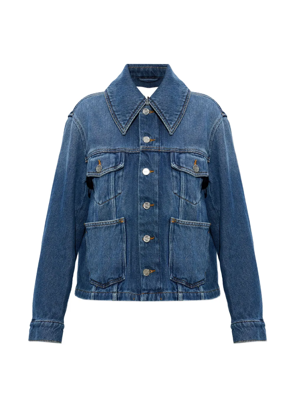 GANNI pocket denim jacket - Blu