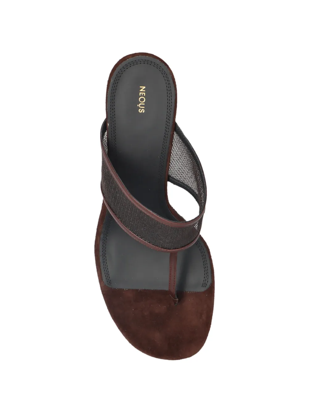 NEOUS Vena sandalen met open neus Bruin