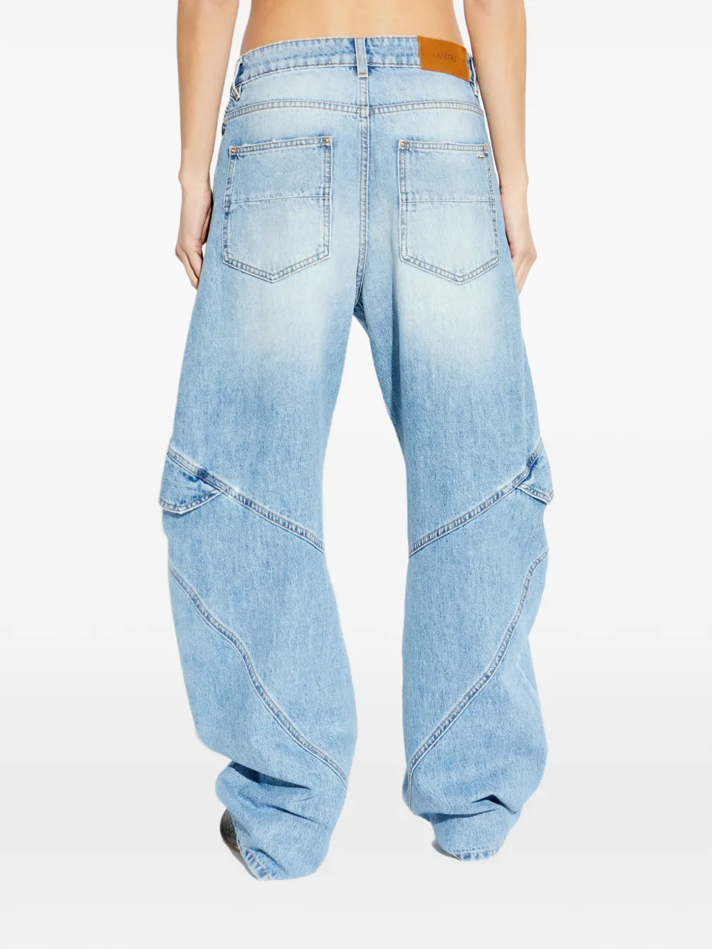 AMIRI Jeans met vlakken Blauw