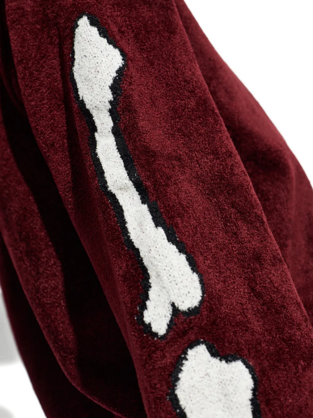 AMIRI Hoodie met geborduurd logo en rits Rood