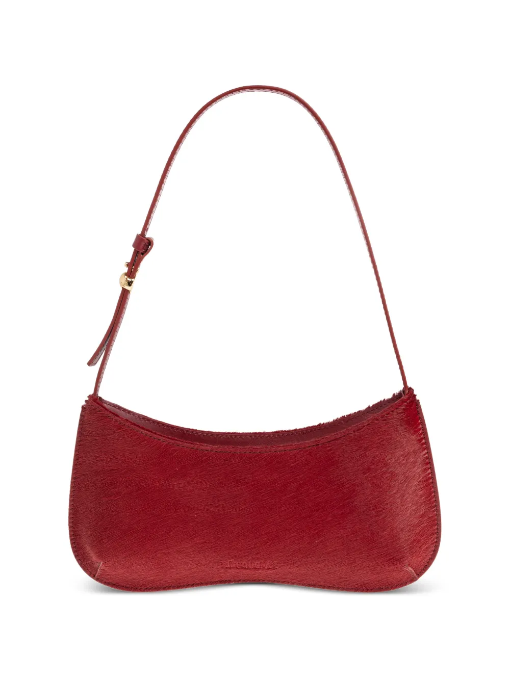 Jacquemus Le Bisou adjustable strap leather shoulder bag - Rosso