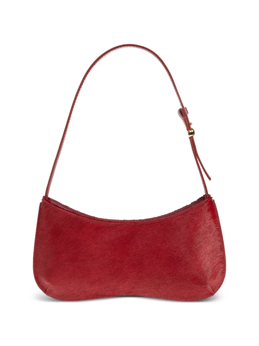 Jacquemus Le Bisou leren schoudertas met verstelbaar bandje Rood