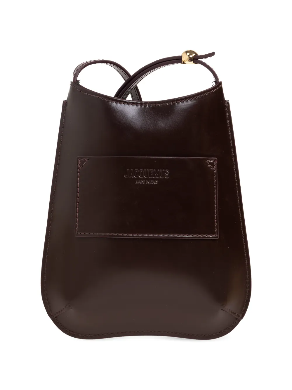 Jacquemus Bisou leren schoudertas Bruin