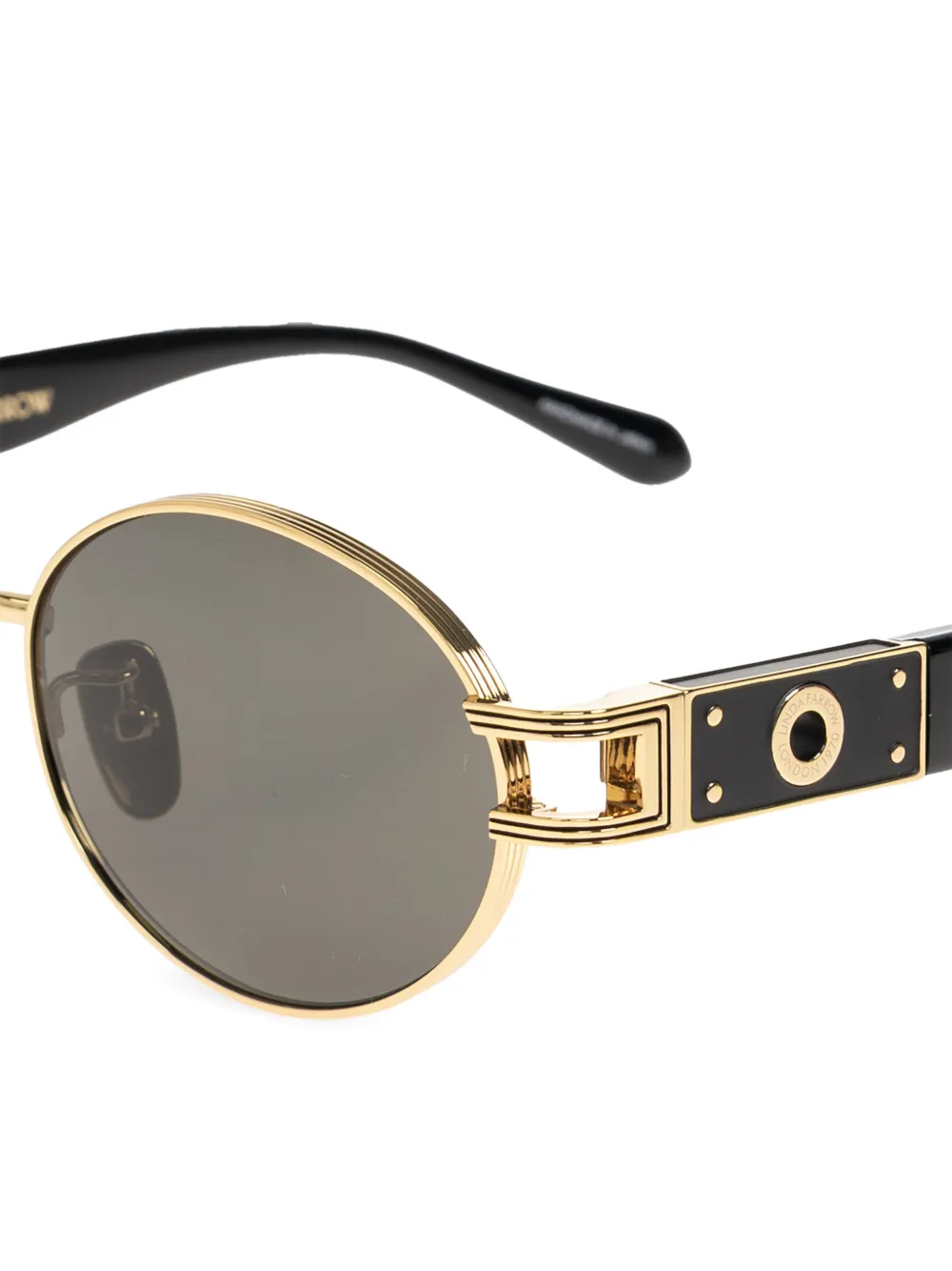  Linda Farrow Phoebe Sunglasses - Gold 