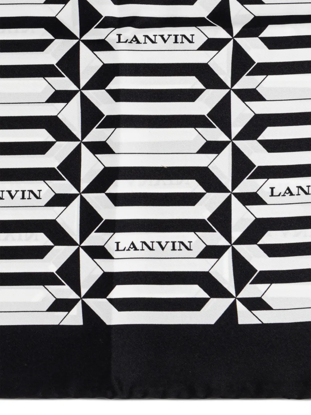  Lanvin Geometric-print Scarf - White 