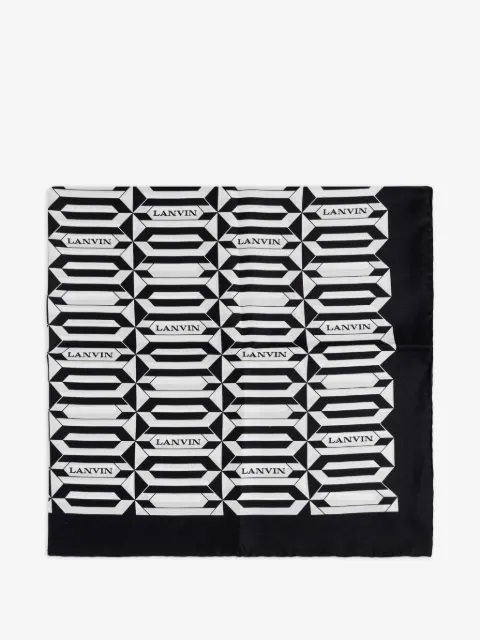 Lanvin geometric-print scarf