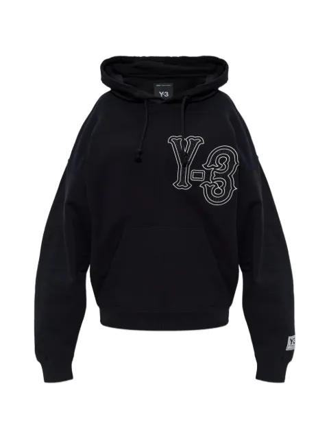 Y-3 GFX logo-detail hoodie