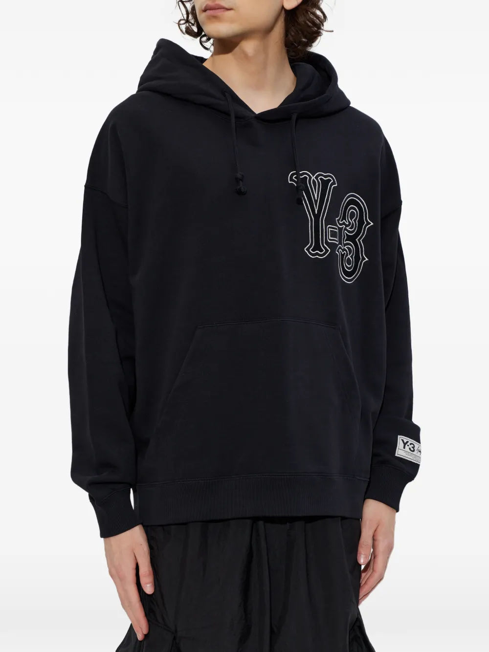 Y-3 Elite 5 GFX logoprinten hoodie Zwart