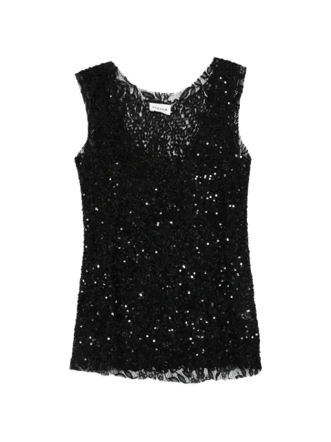 P.A.R.O.S.H. Noodles sequin-embellished sleeveless top